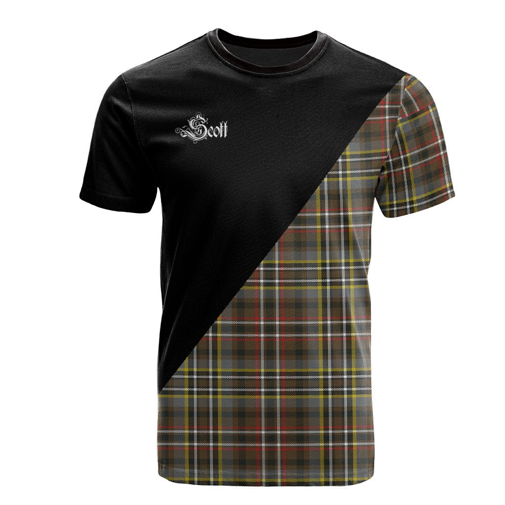 Scott Green Weathered Tartan - Military T-Shirt