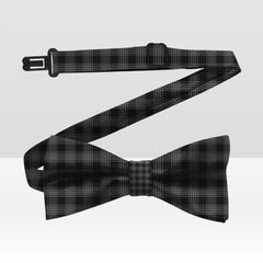 Scott Black And White Tartan Bow Tie