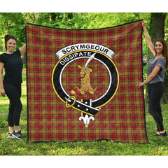 Scrymgeour Tartan Crest Quilt