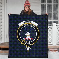 Sempill Tartan Crest Quilt