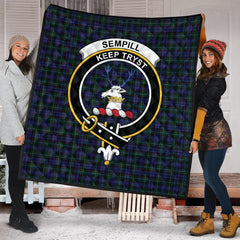 Sempill Tartan Crest Quilt