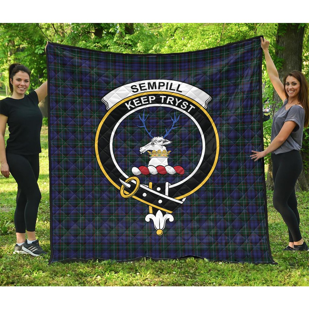 Sempill Tartan Crest Quilt