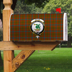 Seton Hunting Modern Tartan Crest Mailbox