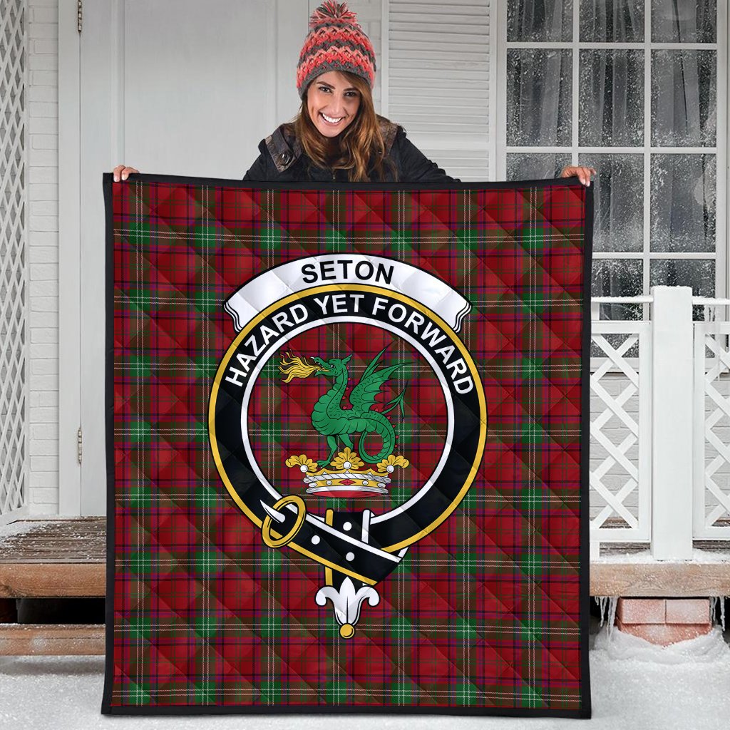 Seton Tartan Crest Quilt