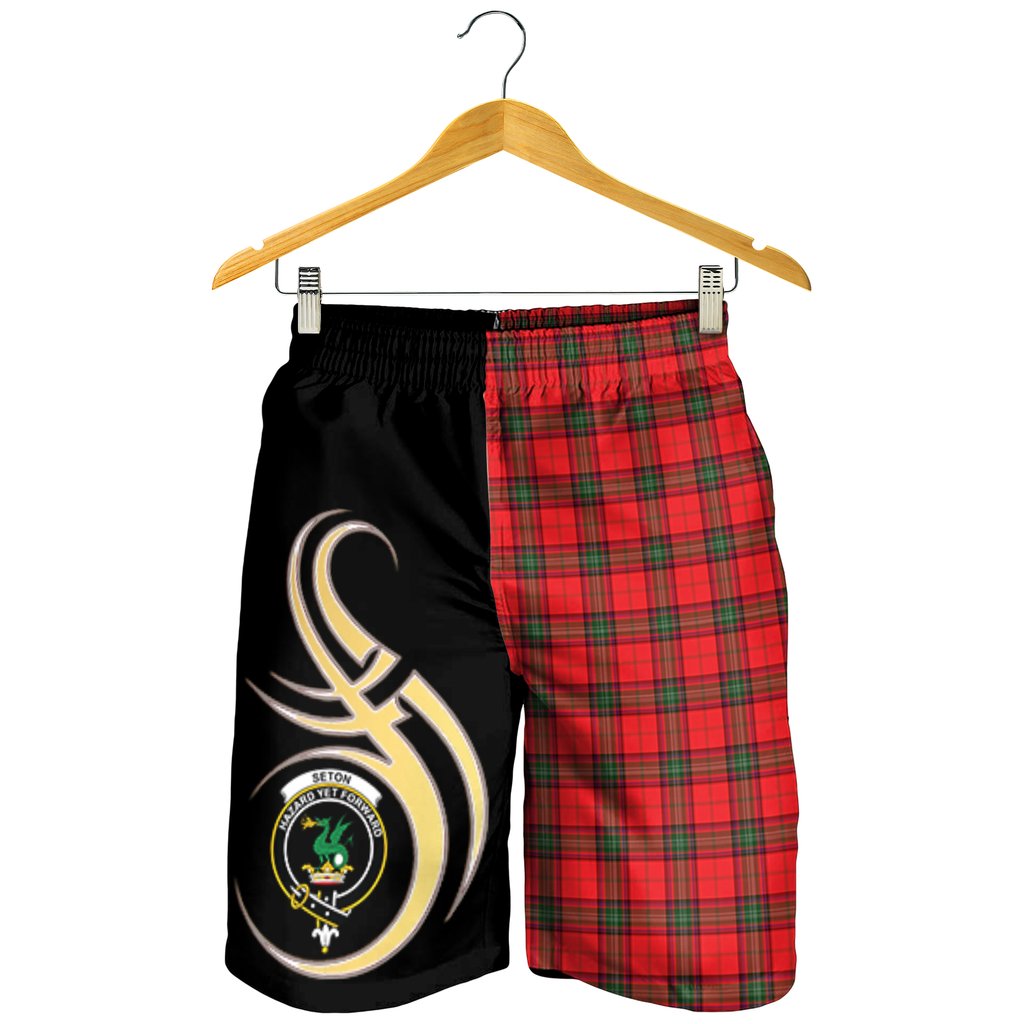 Seton Modern Tartan Crest Men's Short PM8