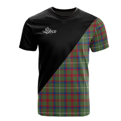 Shaw Green Modern Tartan - Military T-Shirt