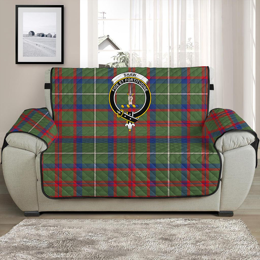 Shaw Green Modern Tartan Crest Sofa Protector