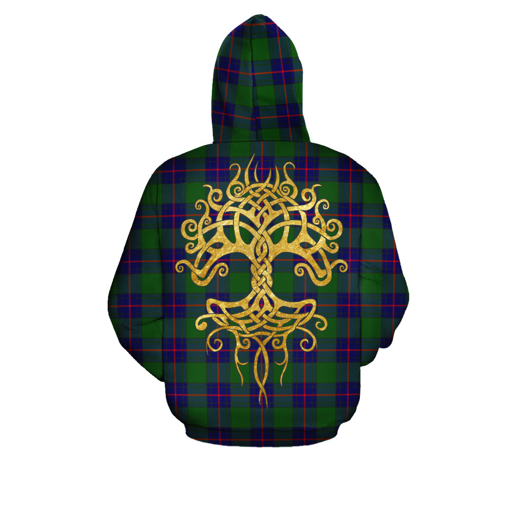 Shaw Modern Tartan Hoodie - Tree Of Life