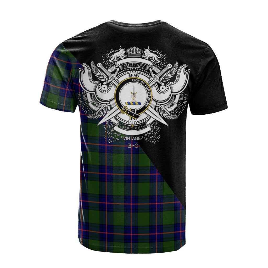 Shaw Modern Tartan - Military T-Shirt