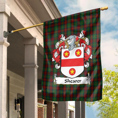 Shearer Tartan Crest Garden Flag