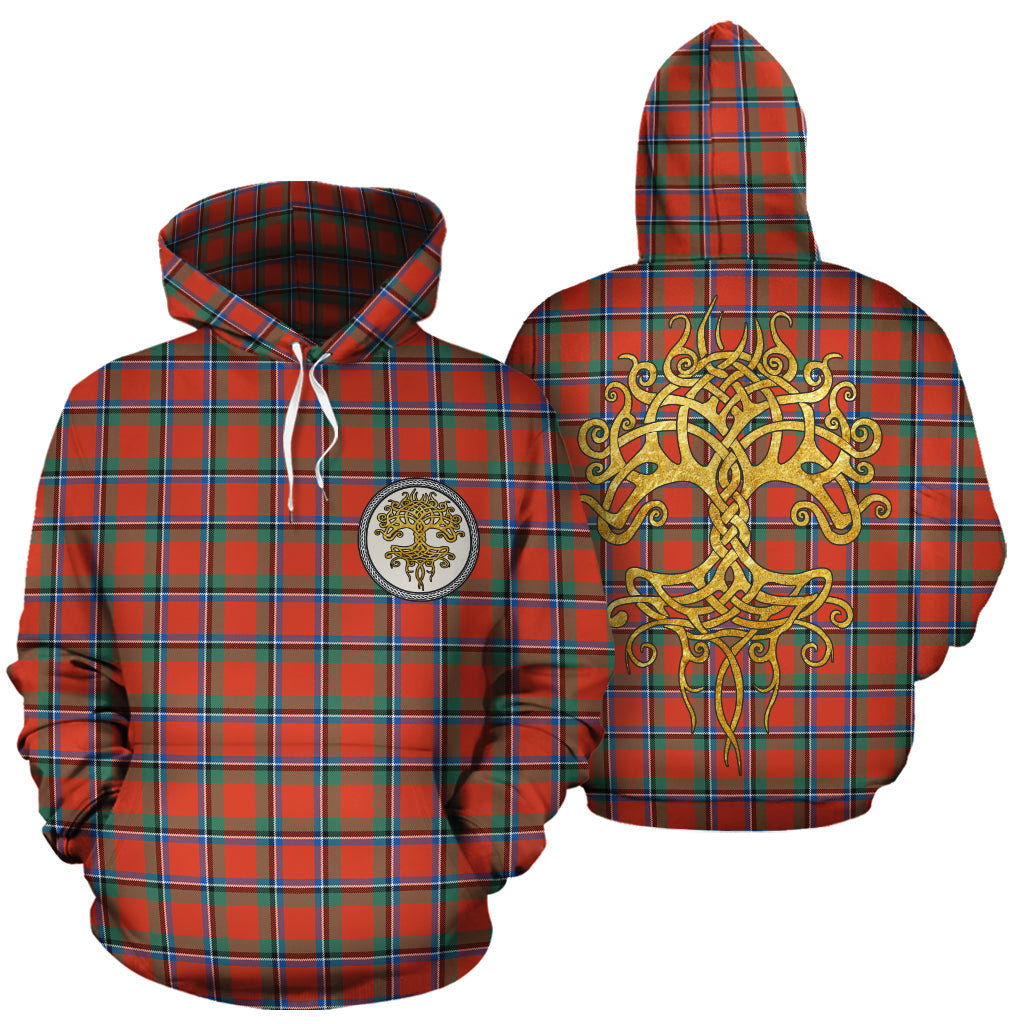 Sinclair Ancient Tartan Hoodie - Tree Of Life