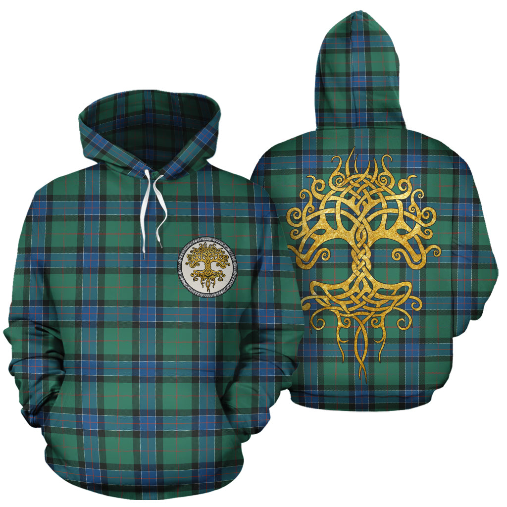 Sinclair Hunting Ancient Tartan Hoodie - Tree Of Life