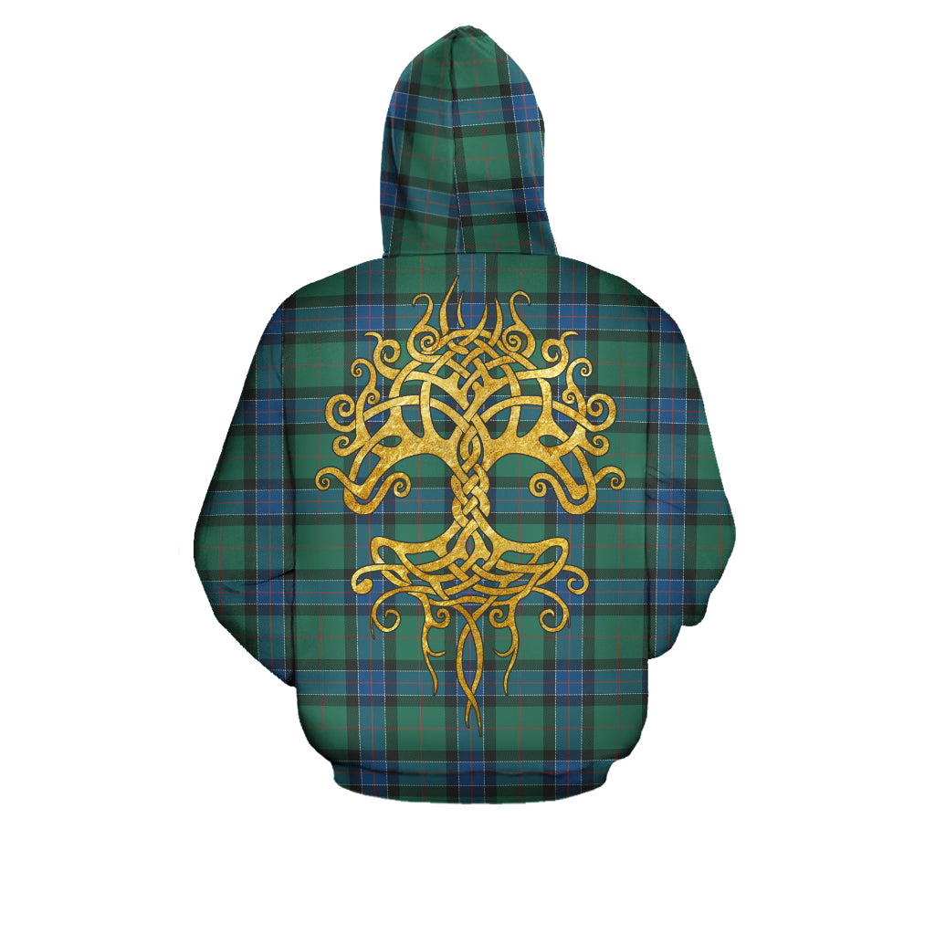 Sinclair Hunting Ancient Tartan Hoodie - Tree Of Life