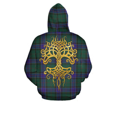 Sinclair Hunting Modern Tartan Hoodie - Tree Of Life