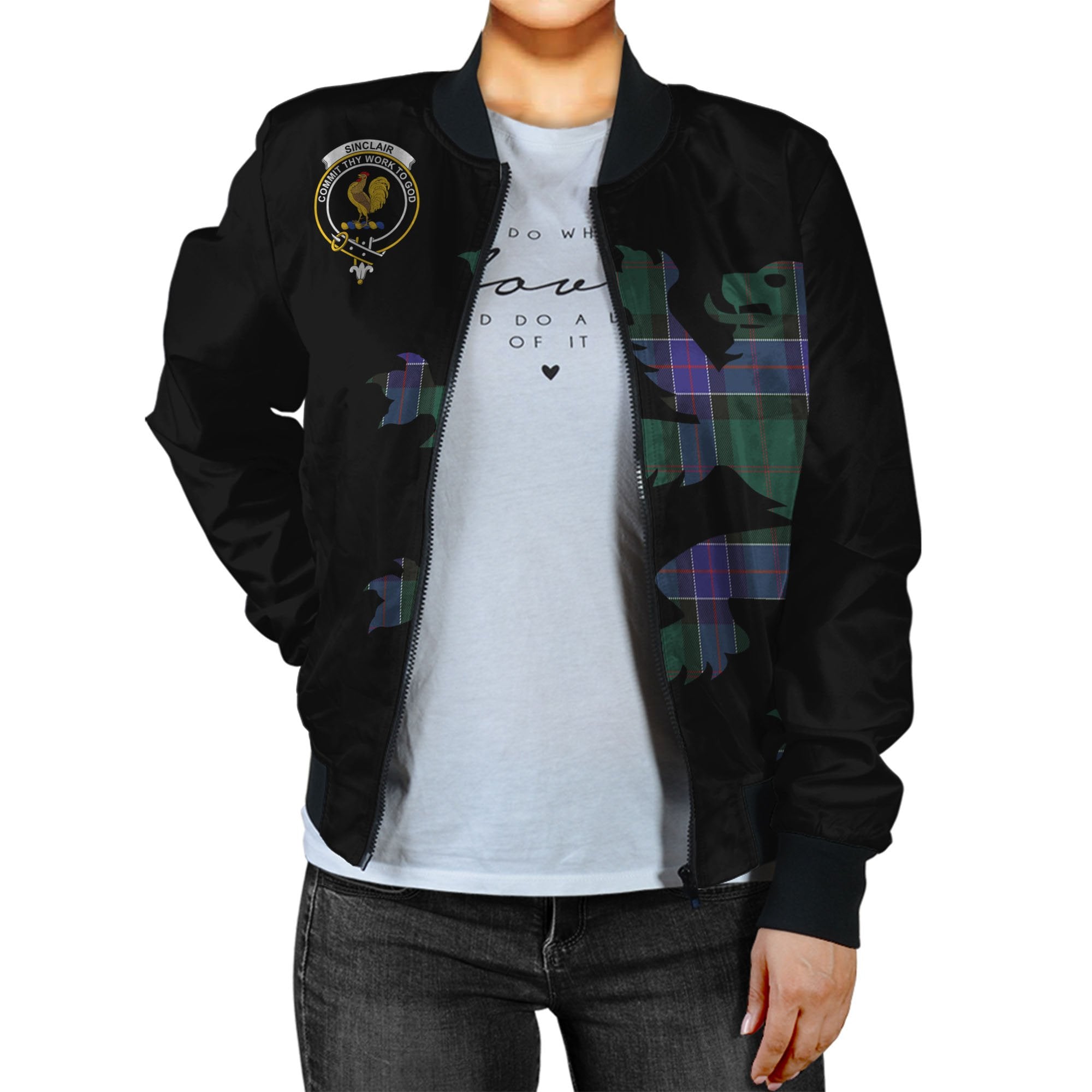 Sinclair Tartan Bomber Jacket Lion & Thistle