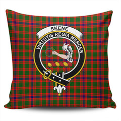Scottish Skene Modern Tartan Crest Pillow Cover - Tartan Cushion Cover