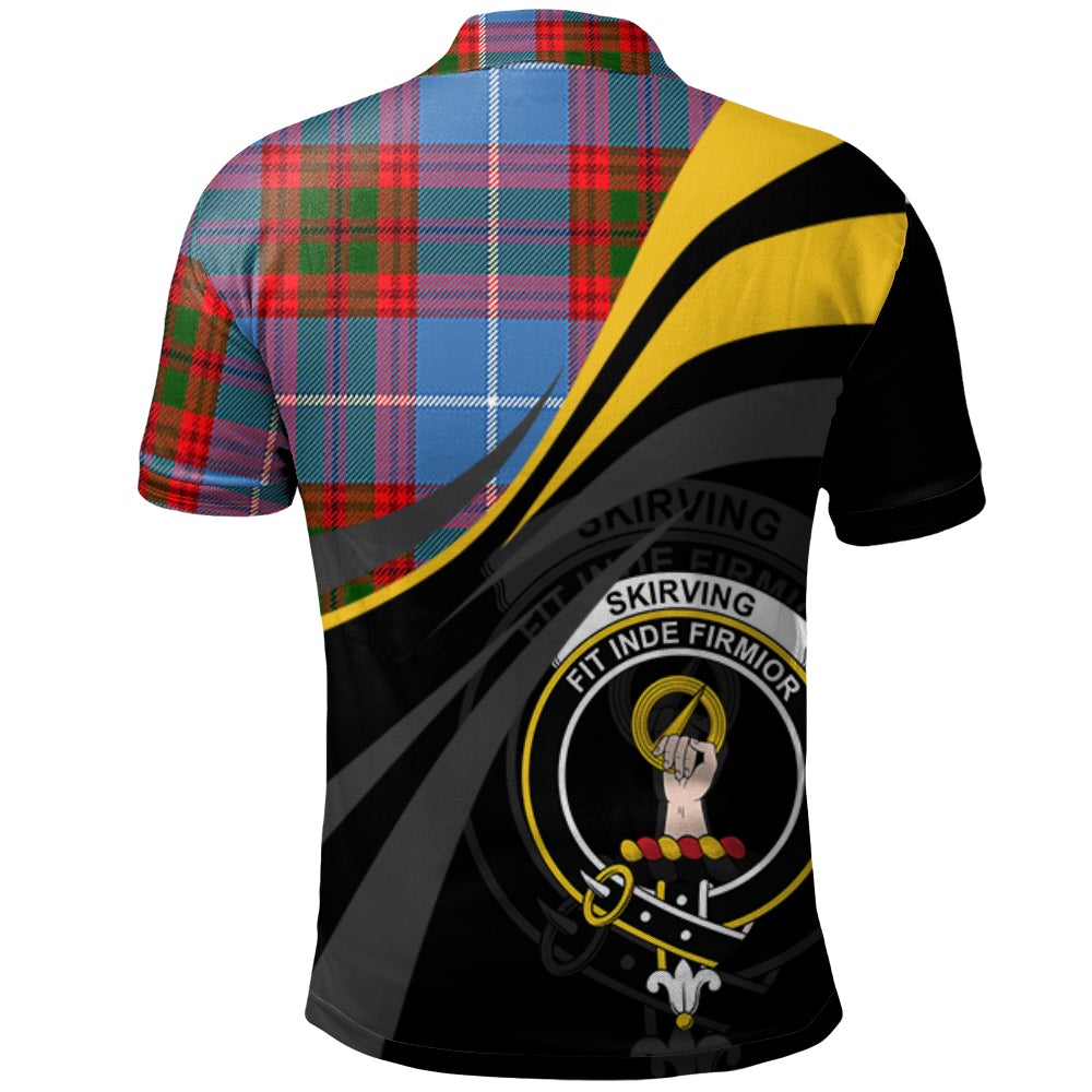 Skirving Tartan Polo Shirt - Royal Coat Of Arms Style