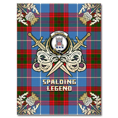 Spalding Tartan Gold Courage Symbol Blanket