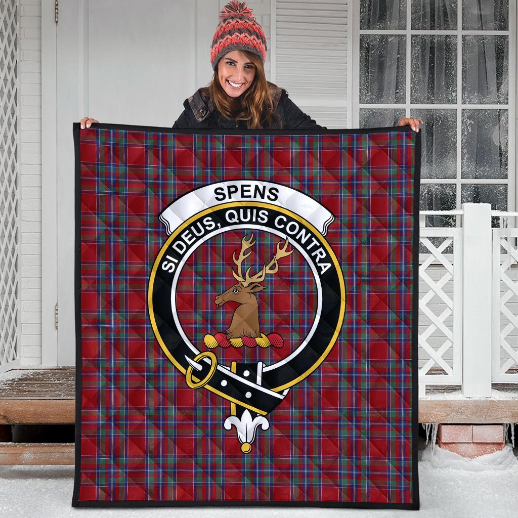 Spens Tartan Crest Quilt