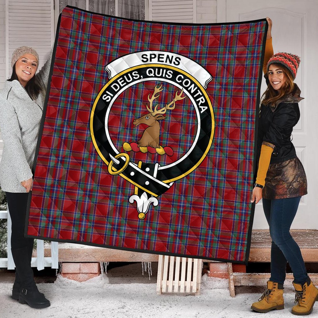 Spens Tartan Crest Quilt