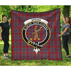 Spens Tartan Crest Quilt