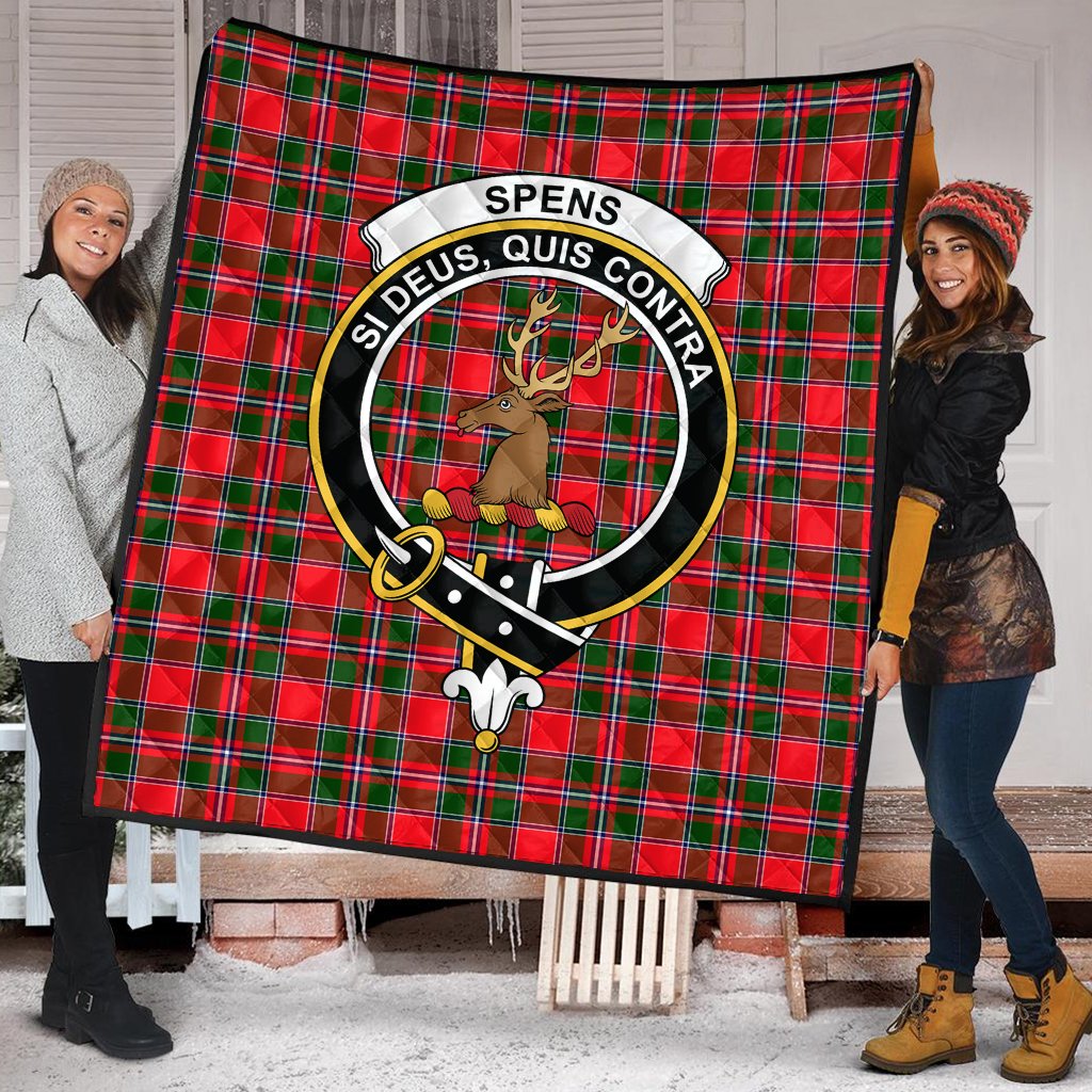 Spens Modern Tartan Crest Quilt