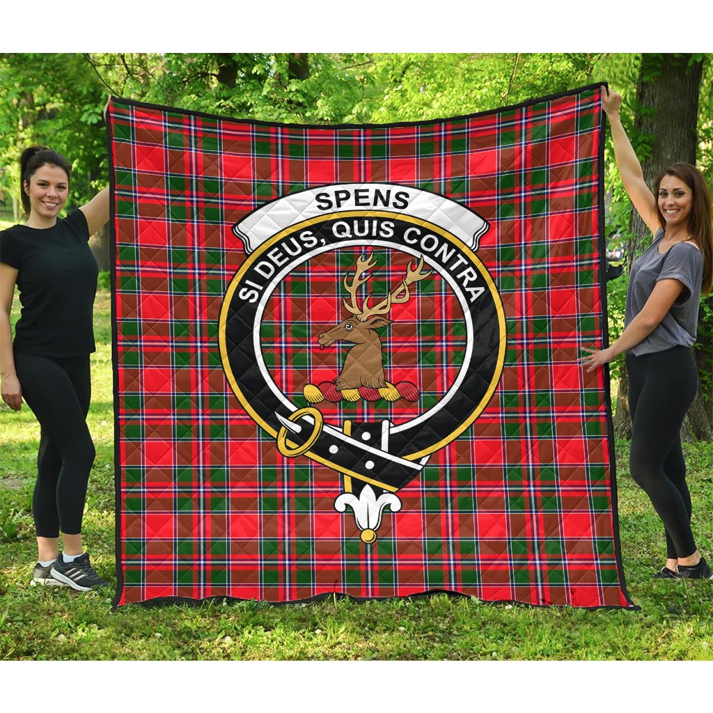 Spens Modern Tartan Crest Quilt