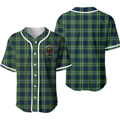 Spottiswood Tartan Unisex Baseball Jersey