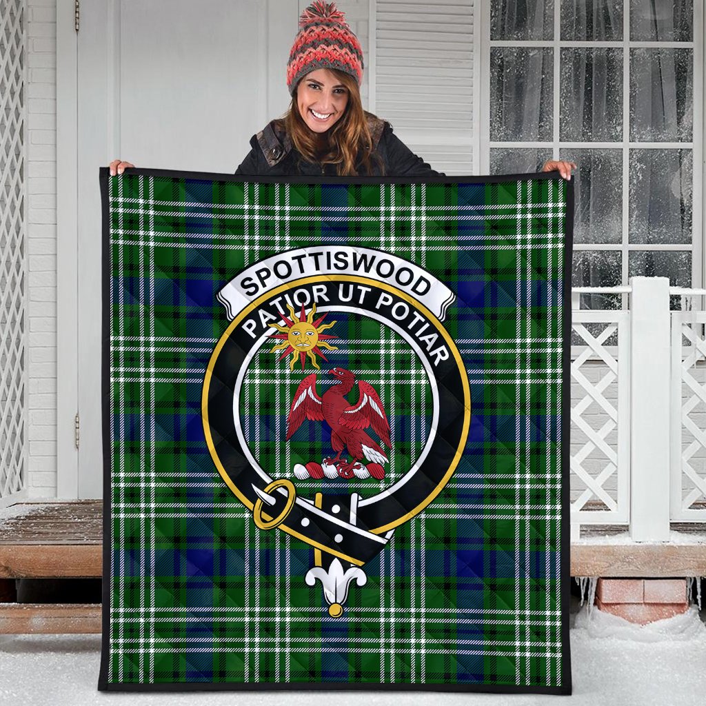 Spottiswood Tartan Crest Quilt