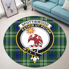 Spottiswood Tartan Crest Round Rug