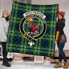 Spottiswood Tartan Crest Quilt