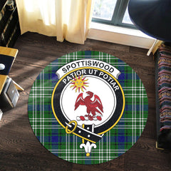 Spottiswood Tartan Crest Round Rug