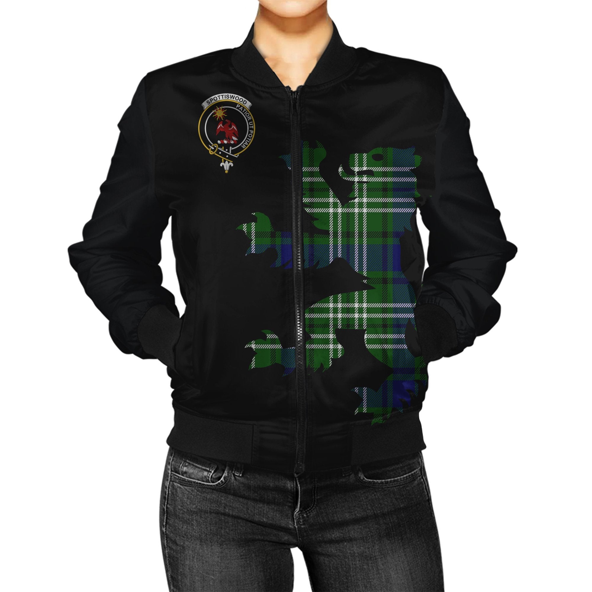 Spottiswood Tartan Bomber Jacket Lion & Thistle