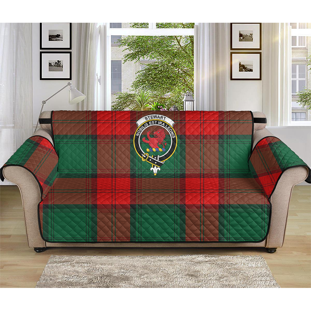 Stewart Atholl Modern Tartan Crest Sofa Protector