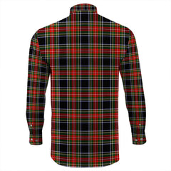 Stewart Black Tartan Long Sleeve Button Shirt