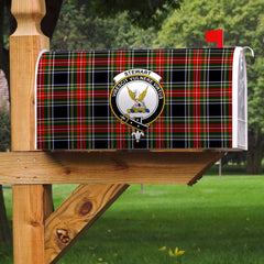 Stewart Black Tartan Crest Mailbox