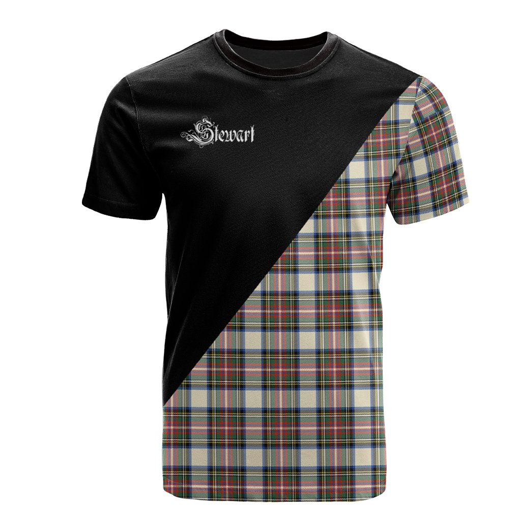 Stewart Dress Ancient Tartan - Military T-Shirt