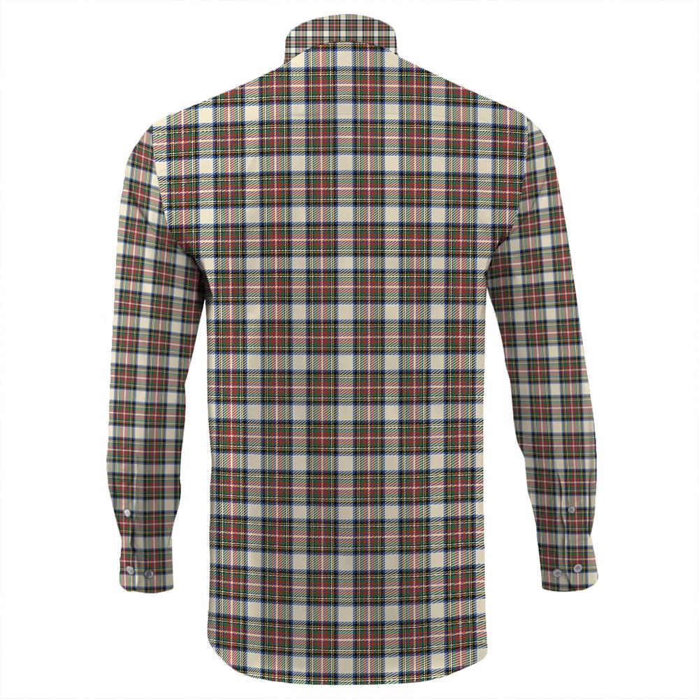 Stewart Dress Ancient Tartan Long Sleeve Button Shirt