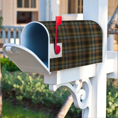 Stewart Hunting Weathered Tartan Crest Mailbox