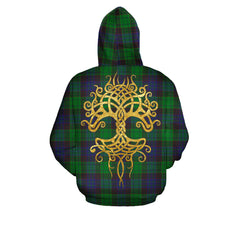 Stewart Old Modern Tartan Hoodie - Tree Of Life