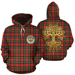 Stewart Royal Modern Tartan Hoodie - Tree Of Life