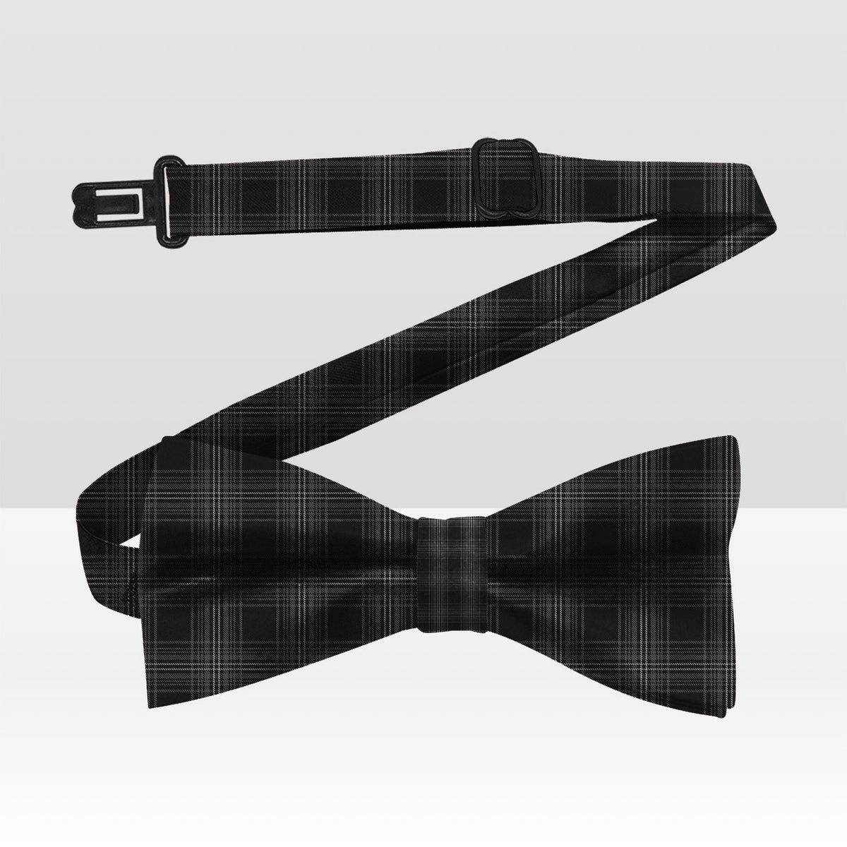 Stewart Mourning Tartan Bow Tie