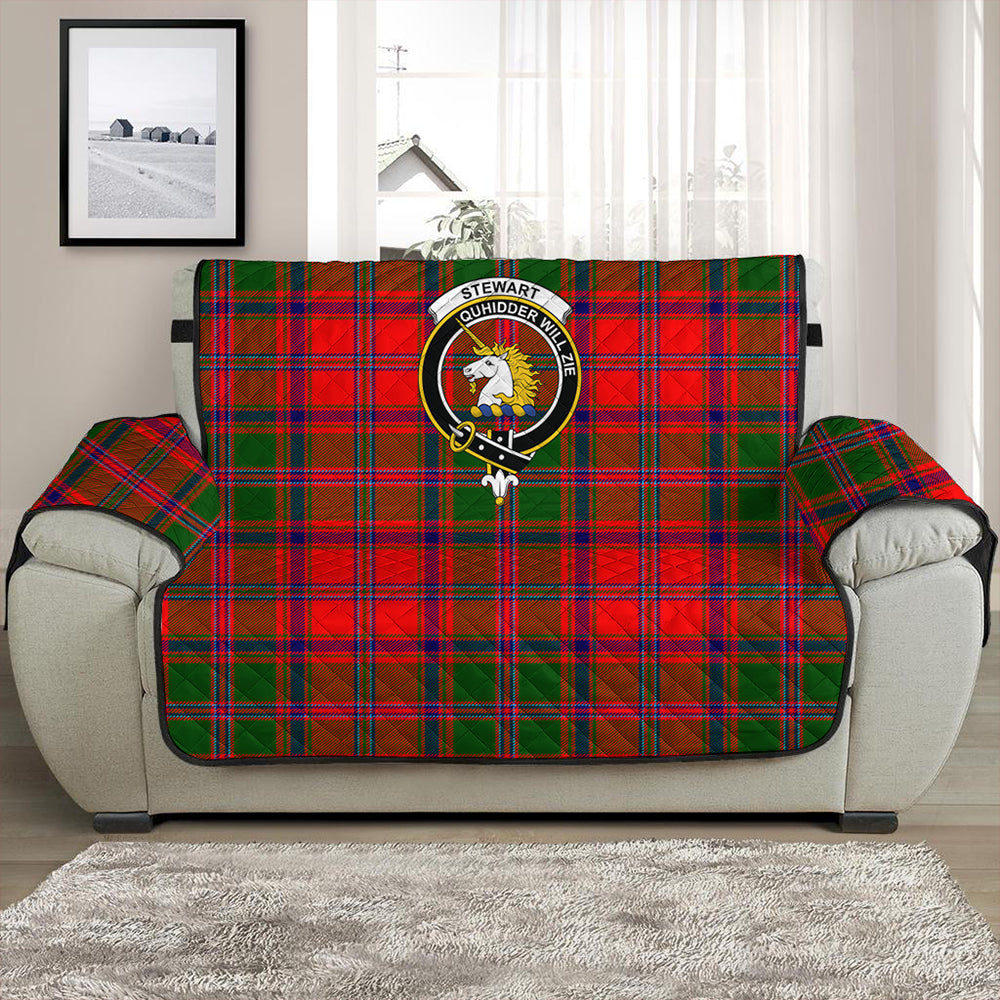 Stewart of Appin Modern Tartan Crest Sofa Protector