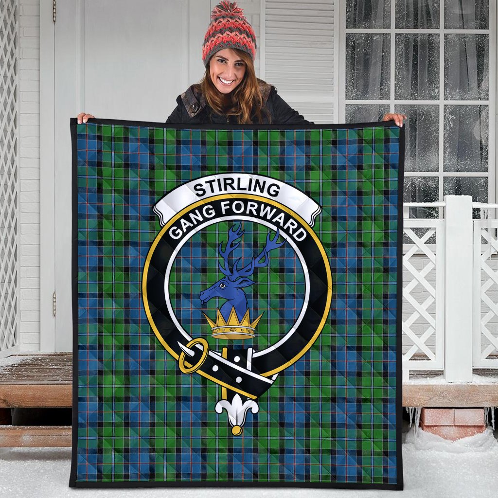 Stirling Tartan Crest Quilt