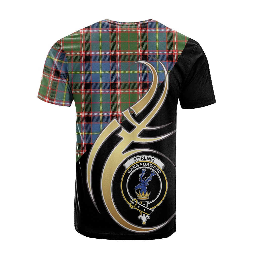 Stirling Bannockburn Tartan T-shirt - Believe In Me Style