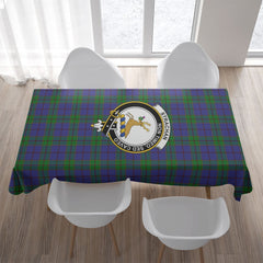 Strachan Tartan Crest Tablecloth