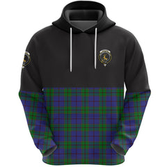 Strachan Clan Half Of Tartan Hoodie