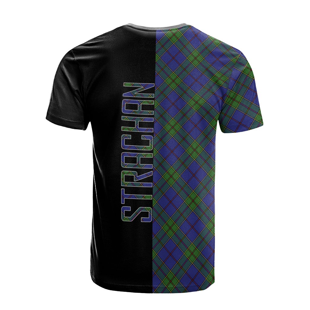 Strachan Tartan T-Shirt Half of Me - Cross Style