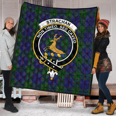 Strachan Tartan Crest Quilt