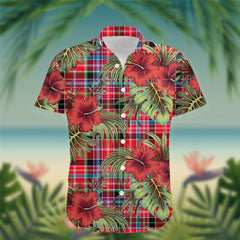 Straiton Tartan Hawaiian Shirt Hibiscus, Coconut, Parrot, Pineapple - Tropical Garden Shirt